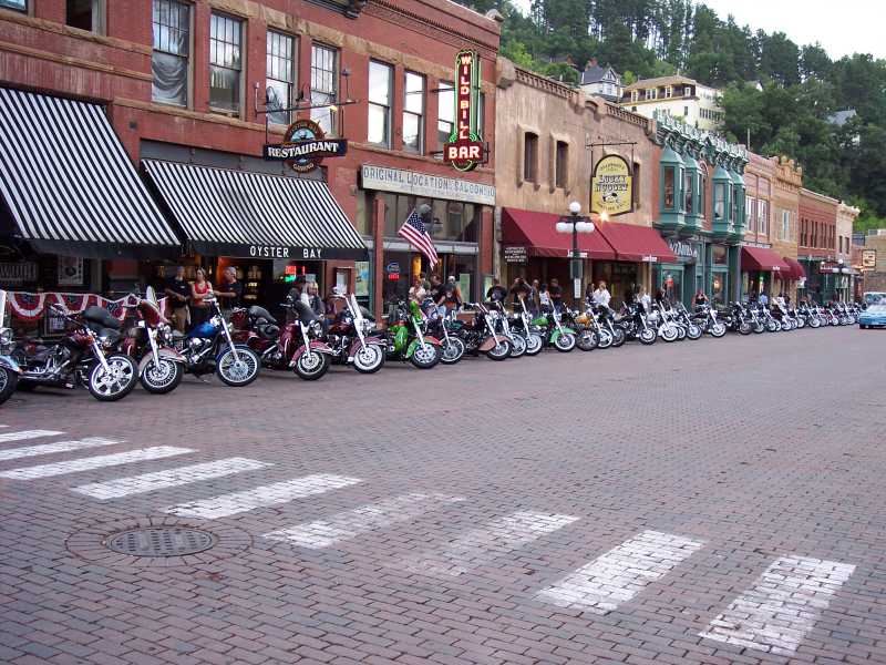 Visiting Deadwood during the Sturgis Motorcyle Week