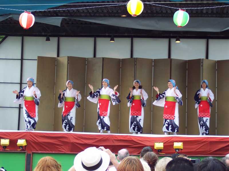 At the Ginza Holiday festival in Chicago.