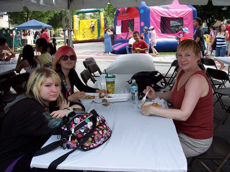 Lunch at the Korean Festival in Chicago.