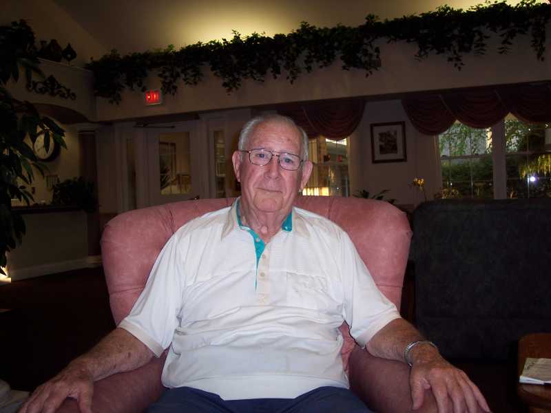 Visiting with my uncle John in Michigan.