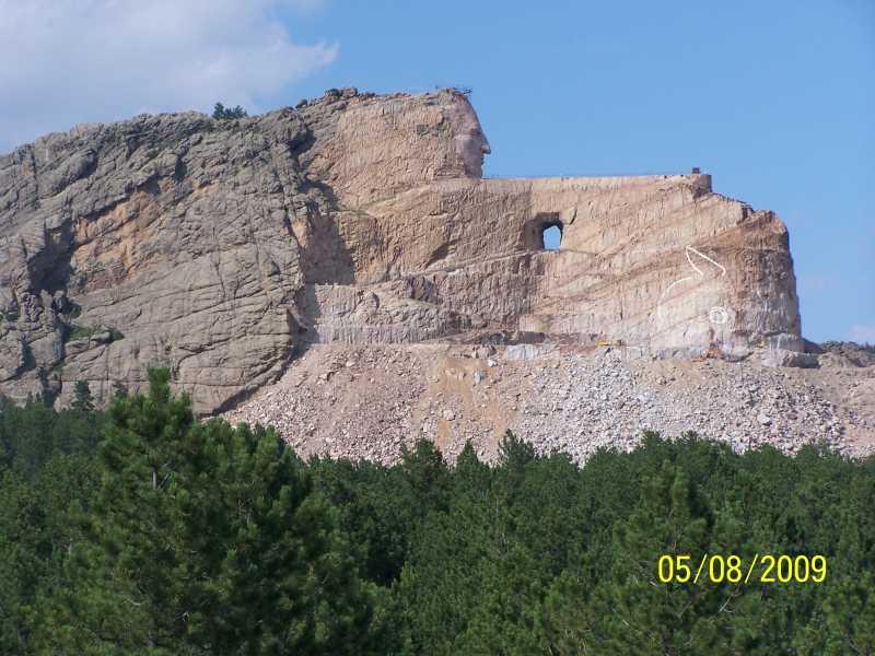 A work in progress - the memorial to Chief Crazy Horse