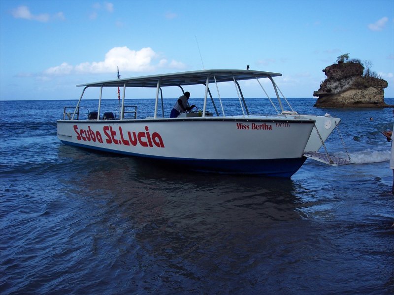 Shuttle between the catamaran and the shore