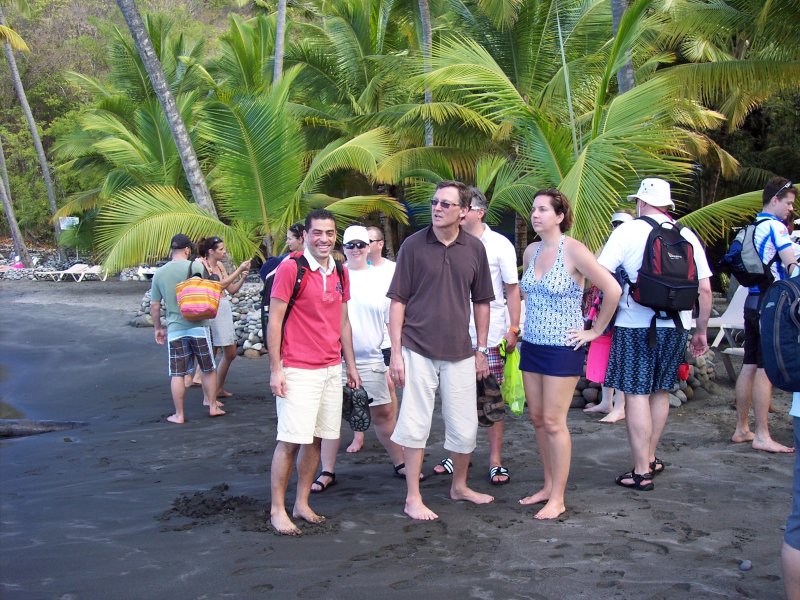 Getting ready to go snorkelling