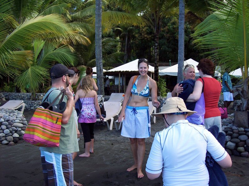 Irene before snorkelling